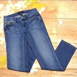White House Black Market Noir slim ankle jeans